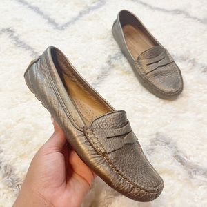 Lauren Ralph Lauren Flats Camila Loafers Bronze Leathers Shoes size 7